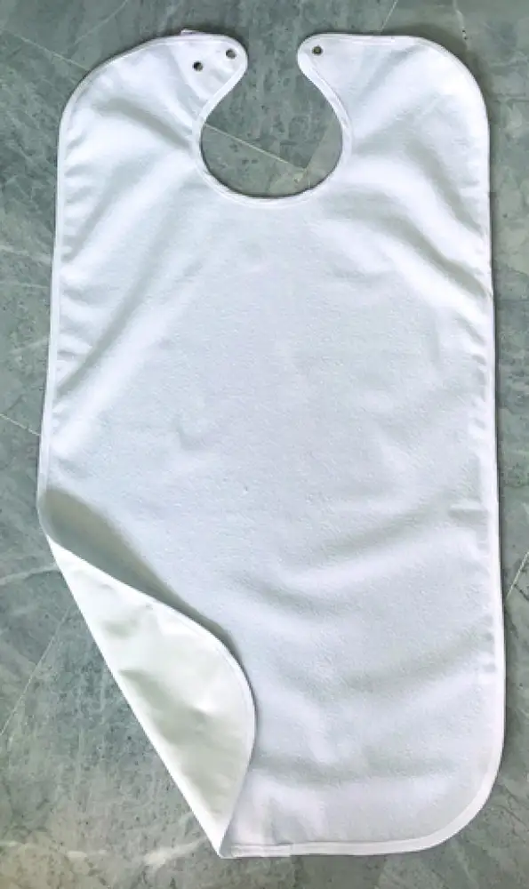 Bavoir imperméable en polycoton et PVC