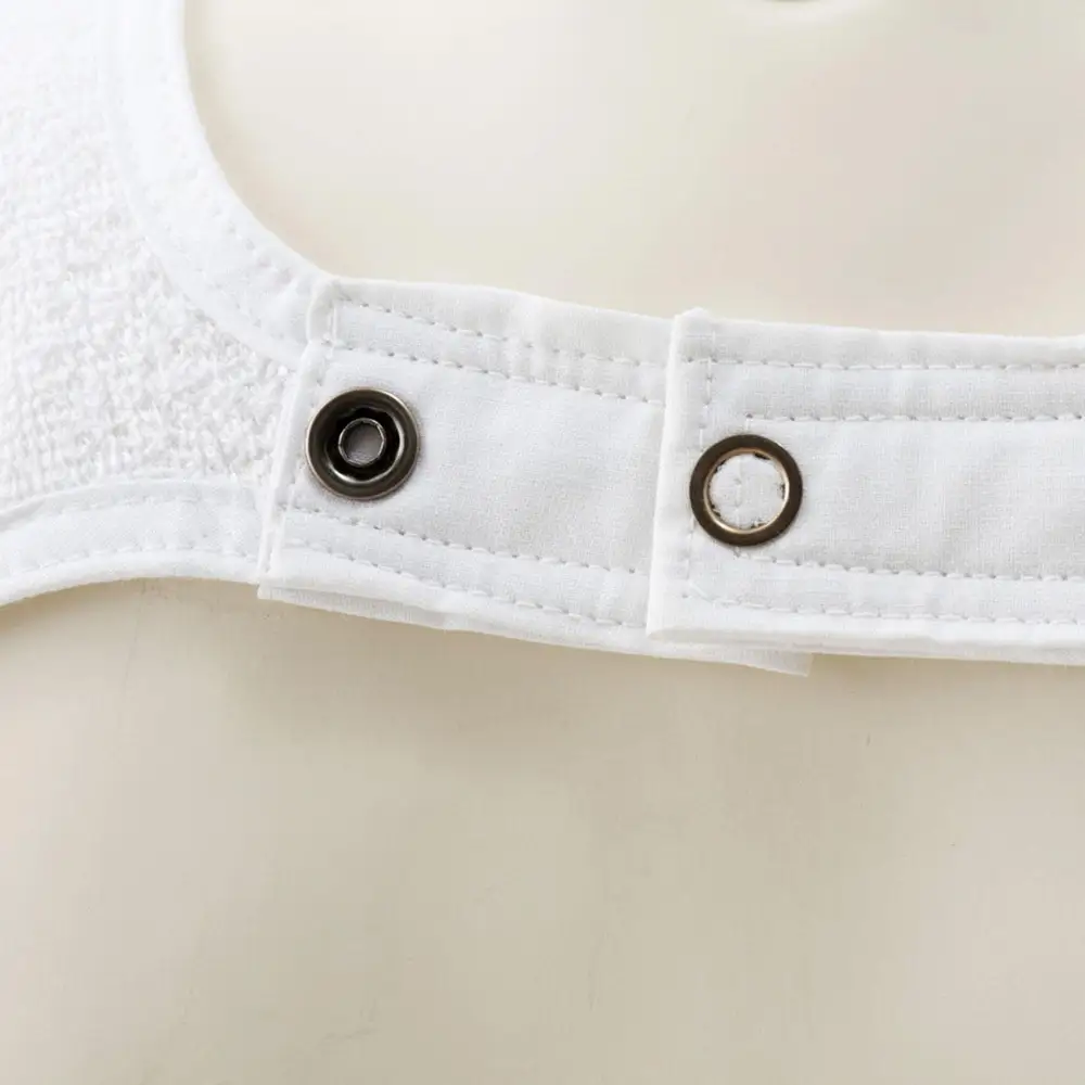 Bavoir BVE 400 pour adulte en coton blanc