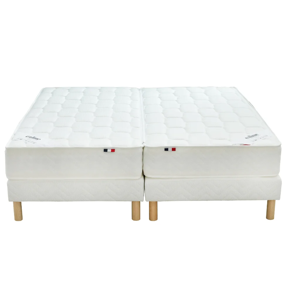 Matelas ressorts 5 ZONES COMTESSE liaison glissière - 2x80x200