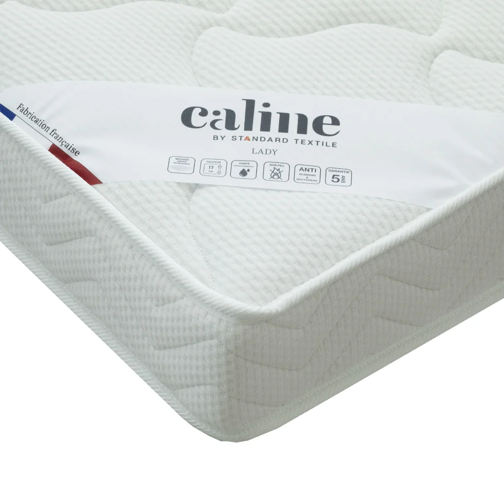 Matelas mousse LADY liaison glissière - 2x80x200