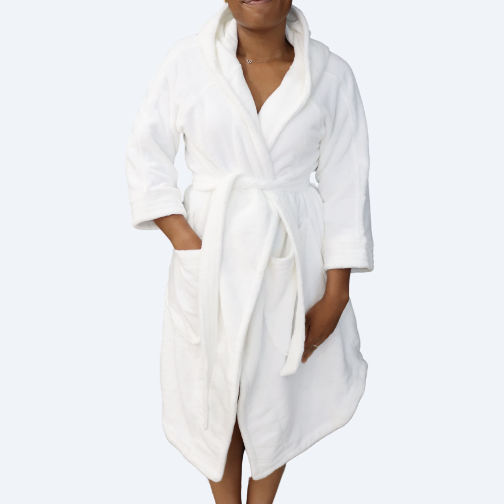Peignoir hôtel à capuche Leia
