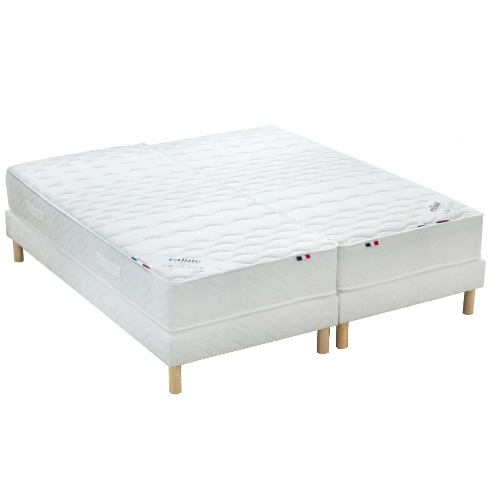 Matelas ressorts 7 ZONES PRINCESSE liaison glissière - 2x80x200