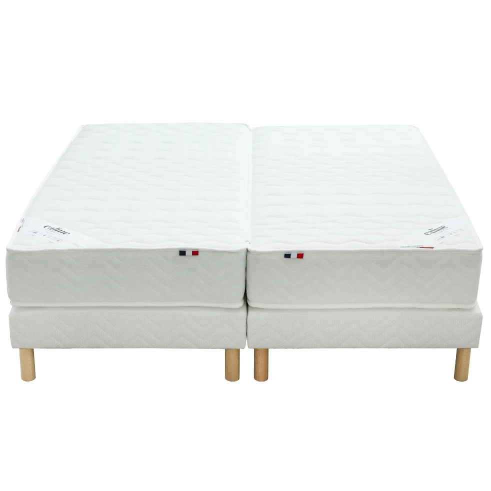 Matelas ressorts 7 ZONES PRINCESSE liaison glissière - 2x80x200