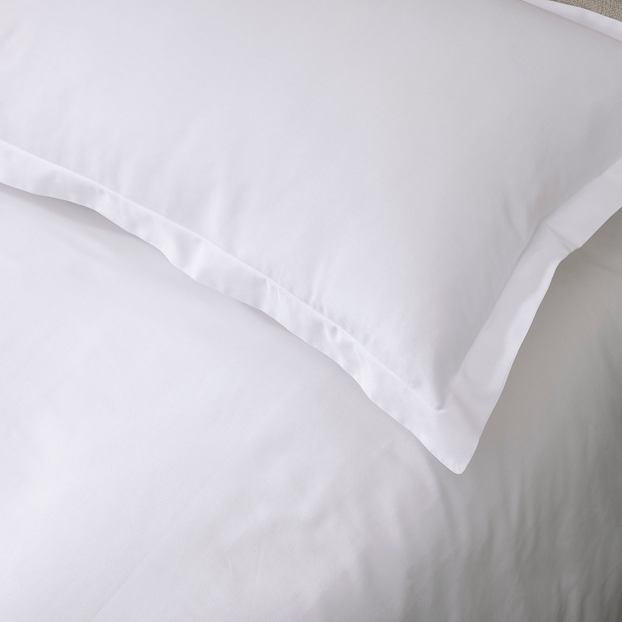 Drap plat satin de coton