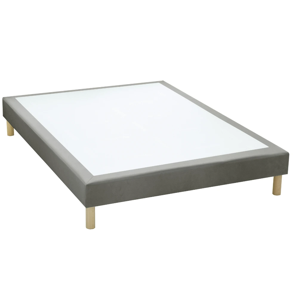 Sommier tapissier hotel à lattes fixes - Velours