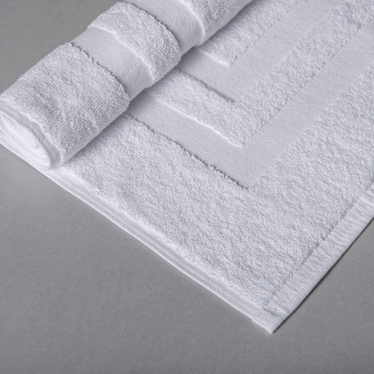 Tapis de bain hôtel - blanc