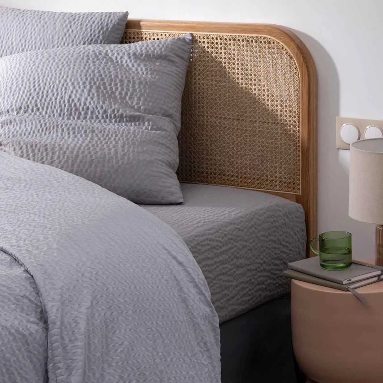 DESTOCKAGE - Drap housse hotel sans repassage B25