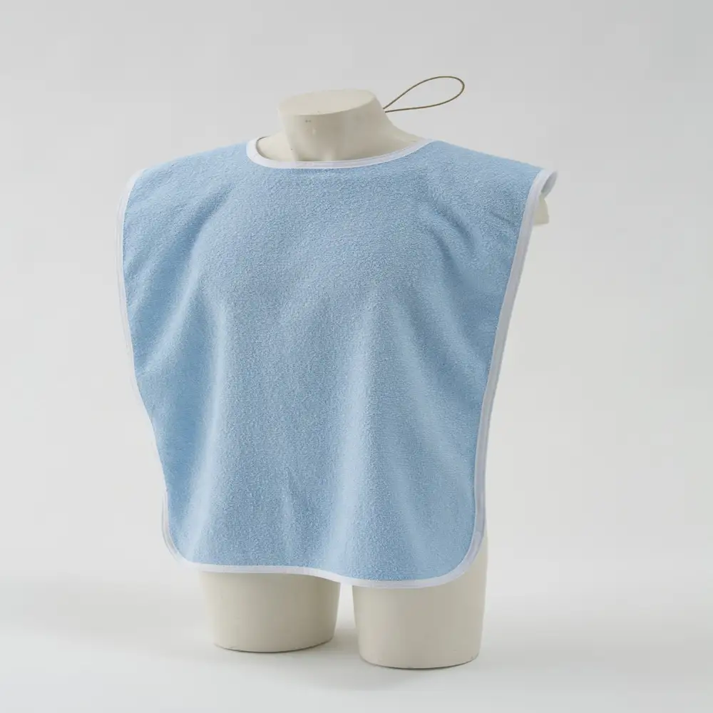 Bavoir BVE 400 pour adulte en coton blanc