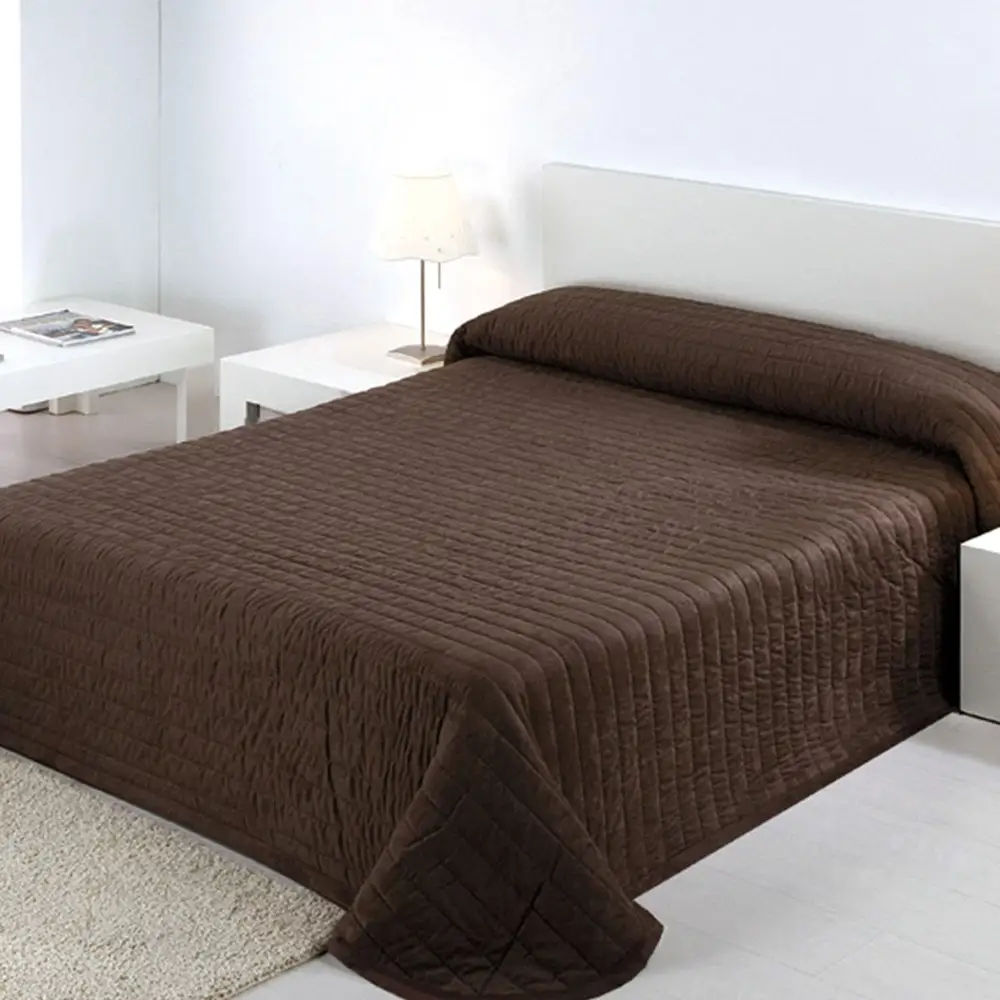 Jeté de lit Tildou matelassé - bordeaux