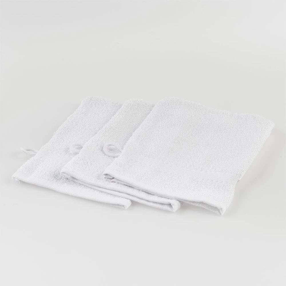 Lot gants de toilette GT 360 - Blanc