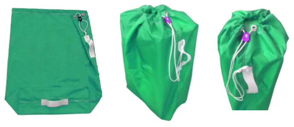 Sac à linge jaune - 140 L