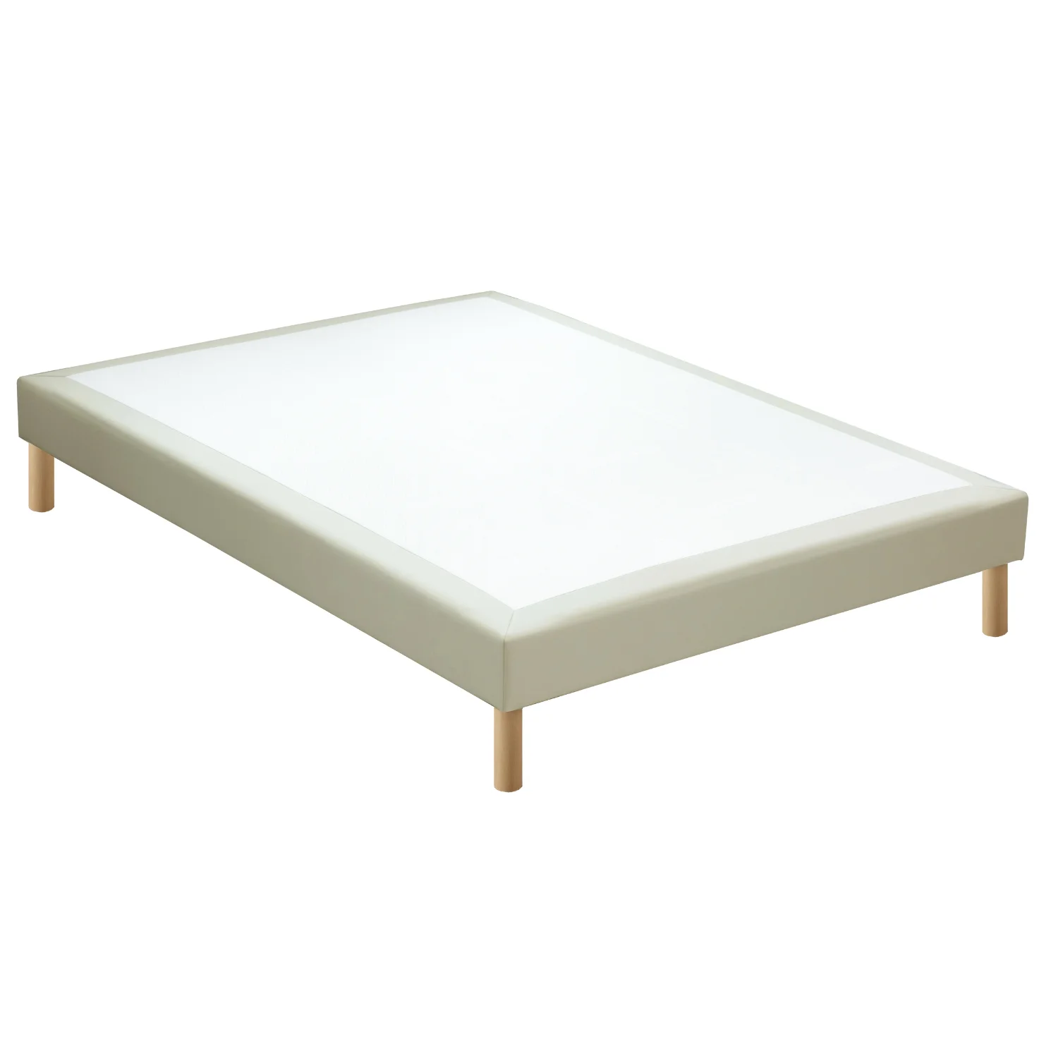 Sommier tapissier à lattes Flexibles similicuir